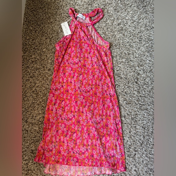 Petal & Pup Melody Plisse Halter Dress - Picture 4 of 5